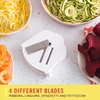 image:imageBELLA 4in1 Automatic Electric Spiralizer amp Slicer Quickly Prep Healthy Veggie or Fruit Spaghetti Noodles or Ribbons Easy To Clean Recipe Book Included White 14641