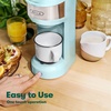 image:imageBELLA Dual Brew Single Serve Coffee Maker Brews both Kcup and Ground Coffee Large 14oz Capacity Easy One Touch Auto Shutoff BlackAqua