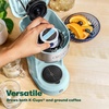image:imageBELLA Dual Brew Single Serve Coffee Maker Brews both Kcup and Ground Coffee Large 14oz Capacity Easy One Touch Auto Shutoff BlackAqua