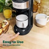 image:imageBELLA Dual Brew Single Serve Coffee Maker Brews both Kcup and Ground Coffee Large 14oz Capacity Easy One Touch Auto Shutoff BlackBlack
