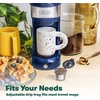 image:imageBELLA Dual Brew Single Serve Coffee Maker Brews both Kcup and Ground Coffee Large 14oz Capacity Easy One Touch Auto Shutoff BlackBlue