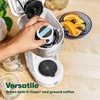 image:imageBELLA Dual Brew Single Serve Coffee Maker Brews both Kcup and Ground Coffee Large 14oz Capacity Easy One Touch Auto Shutoff BlackWhite