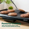 image:imageBELLA Electric Griddle with Crumb Tray  Smokeless Indoor Grill Nonstick Surface Adjustable Temperature Control Dial amp Cooltouch Handles 10 x 16 Black