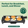 image:imageBELLA Electric Griddle with Crumb Tray  Smokeless Indoor Grill Nonstick Surface Adjustable Temperature Control Dial amp Cooltouch Handles 10 x 16 Black
