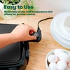image:imageBELLA Electric Griddle with Crumb Tray  Smokeless Indoor Grill Nonstick Surface Adjustable Temperature Control Dial amp Cooltouch Handles 10 x 16 Black