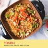 image:imageBELLA Electric Skillet Frying Pan Griddle and Warming Tray Bundle  Nonstick Copper Titanium Coating Adjustable Temperature Dishwasher Safe