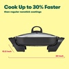 image:imageBELLA Electric Skillet and Frying Pan with Glass Lid Nonstick Coating Cool Touch Handles Removable Heating Probe Dishwasher Safe 12 x 12 inch Copper and Norpro 99 Favorite Spatula One Size Fits All Black