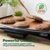 image:imageBELLA Griddle Ceramic Copper TI HealthyEco Nonstick Coating HassleFree Clean Up Large Submersible Cooking Surface 10 x 16 CopperBlack