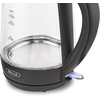 image:imageBELLA Two Tier Food Steamer 74 QT Black amp 17 Liter Glass Electric Kettle Quickly Boil 7 Cups of Water in 67 Minutes Soft Blue LED Lights Illuminate While Boiling Black