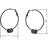 image:imageBella Mid Size Hoop Earrings Decked with 5 Small Rings of Sparkling Rhinestones NI8980030236