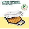 image:imagebella Bubble Waffle Maker for Hong Kong Style Breakfast Dessert 9 Waffles Keto Chaffles Iron with Nonstick PFOA Free Iron Plates for Easy Cleaning and Food Release Cone Rack Included WhiteWhite