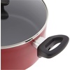 image:imagebella Cookware Set with Glass Lids with Nonstick PFOA Free and Scratch Resistant Surface Aluminum Bakeware Pots and Pans Storage Bowls amp Utensils Compatible with All Stovetops 21 Piece GrayRed