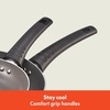 image:imagebella Cookware Set with Glass Lids with Nonstick PFOA Free and Scratch Resistant Surface Aluminum Bakeware Pots and Pans Storage Bowls amp Utensils Compatible with All Stovetops 21 Piece GrayBlack