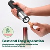 image:imagebella Electric Wine Opener Automatic Bottle Opener and Corkscrew Remover with Foil Cutter Battery Operated OneClick Button Fun Kitchen Gadgets and Gifts for Wine Lovers and New Home BlackOne Size