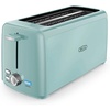 image:imageBELLA 4 Slice Toaster Long Slot amp Removable Crumb Tray  7 Shading Options with Auto Shut Off Cancel amp Reheat Button  Toast Bread amp Bagel SageAqua