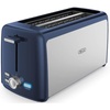 image:imageBELLA 4 Slice Toaster Long Slot amp Removable Crumb Tray  7 Shading Options with Auto Shut Off Cancel amp Reheat Button  Toast Bread amp Bagel Sagestainless steel sage blue
