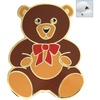 image:imageBELLA Crystal Golf Ball Marker amp Hat Clip  Cloisonne Teddy Bear  Brown