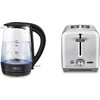 image:imageBELLA Glass Electric Kettle  Stainless Steel 2 Slice ToasterBlack