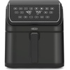 image:imagebella 8 Qt Digital Air Fryer with TurboCrisp Technology Large Family Size Nonstick Cooking Basket and Crisping Tray Multiple Preset Functions Auto Shutoff Silver 1750 WattBlack