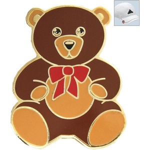 image:imageBELLA Crystal Golf Ball Marker amp Hat Clip  Cloisonne Teddy Bear  Brown