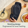 image:imagebella GOLDEN 7Inch Rotating Belgian Waffle Maker NonToxic coating SlateOatmilk