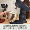 image:imagebella STIR 53Qt TiltHead Stand Mixer 12Speed Countertop Mixer OatmilkDenim
