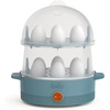 image:imagebella Electric Egg Cooker 14 Eggs Capacity Tray Double Stack for Poached Scrambled Hard Medium amp Soft Boiled Eggs Omelets and Steamed Dumplings Auto Shutoff 360 Watt Oatmilk Pack of 6