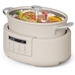 image:imagebella Multi 10in1 7qt MultiCooker NonToxic Nonstick Coating SlateOatmilk
