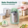 image:imageBELLA Electric Can Opener and Knife Sharpener Multifunctional Jar and Bottle Opener with Removable Cutting Lever and Cable Storage Stainless Steel Blade Sage Green