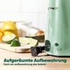 image:imageBELLA Electric Can Opener and Knife Sharpener Multifunctional Jar and Bottle Opener with Removable Cutting Lever and Cable Storage Stainless Steel Blade Sage Green
