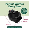 image:imageBELLA Classic Belgian Waffle Maker 7 Round Non Stick Waffle Iron Makes 1 Thick Waffles Variable browning control knob Staycool handle with locking latch BlackBlack