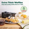 image:imageBELLA Classic Belgian Waffle Maker 7 Round Non Stick Waffle Iron Makes 1 Thick Waffles Variable browning control knob Staycool handle with locking latch BlackBlack