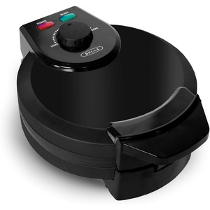 image:imageBELLA Classic Belgian Waffle Maker 7 Round Non Stick Waffle Iron Makes 1 Thick Waffles Variable browning control knob Staycool handle with locking latch BlackBlack
